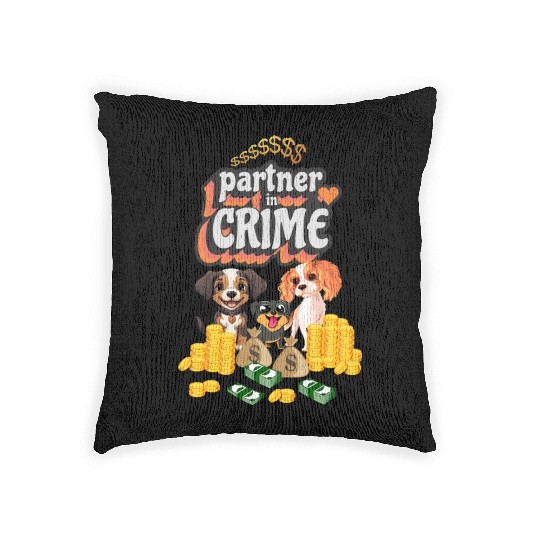Partner In Crime Woven Pillows