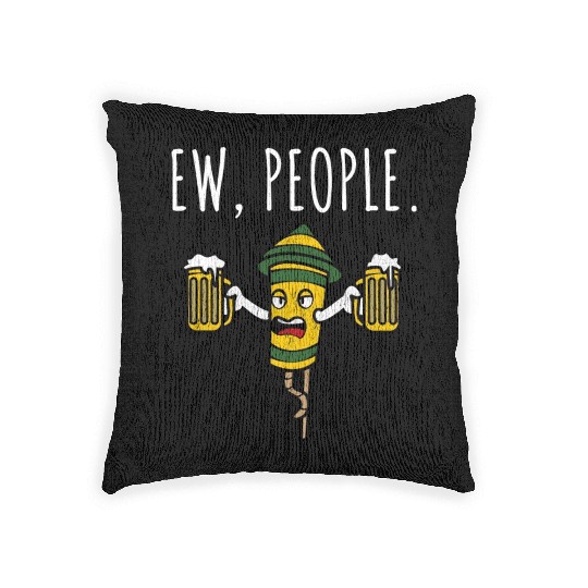 Ew People Drunk Firecracker Beer Woven Pillows