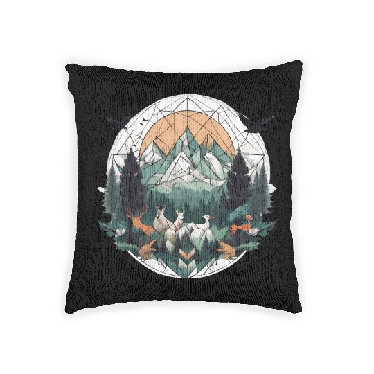 Geoforest Tapestry Woven Pillows