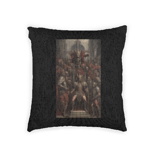 Undead Emperor Elder Vampire and lieutenants 3 Woven Pillows