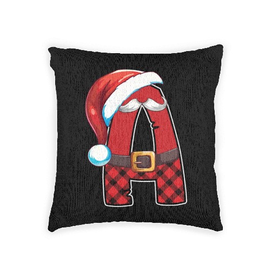 A Christmas Alphabet Letters Sublimation Woven Pillows