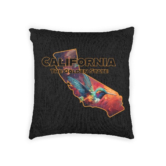 California Wildlife - hummingbird Woven Pillows