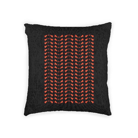 Orange Pattern Woven Pillows