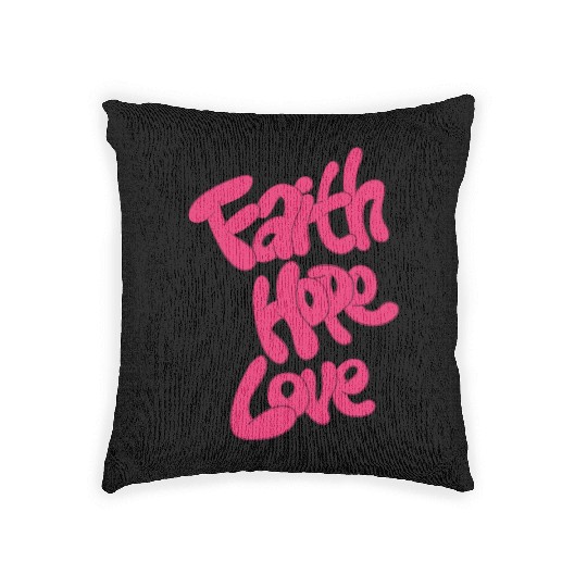 Hopeful Hearts Embrace Woven Pillows