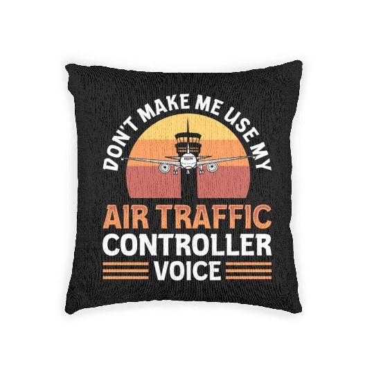 ATC Airspace Airfield Air Traffic Controller Woven Pillows