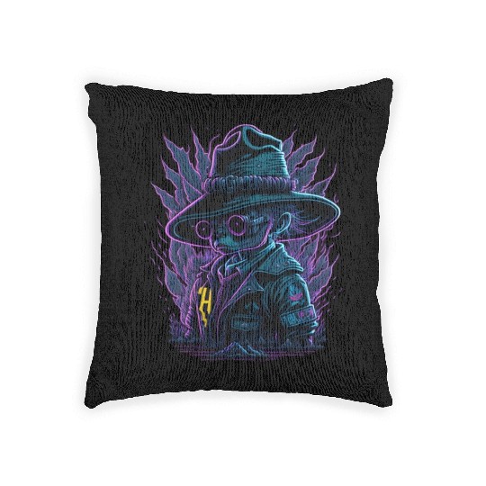 Black friday mouse Woven Pillows