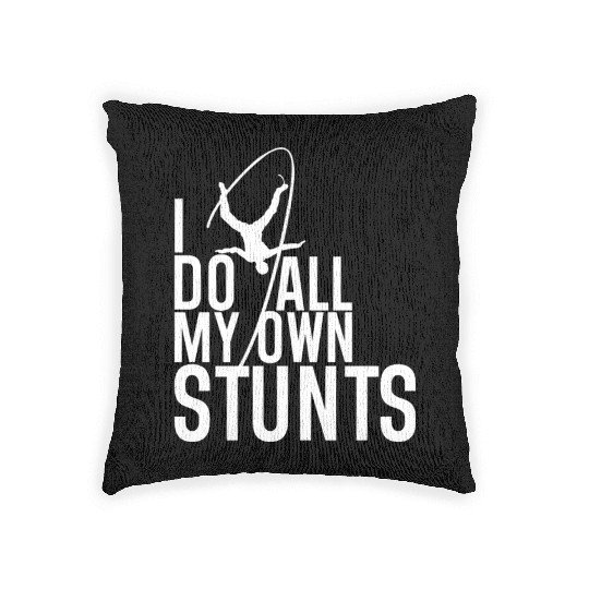 "I Do My Own Stunts" Daredevil Design Woven Pillows