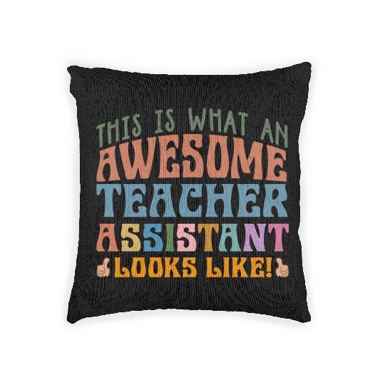 Teacher Assistant Woven Pillows