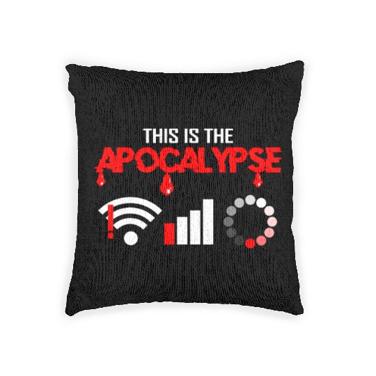 Programmer Apocalypse Informational Skills Gift Woven Pillows