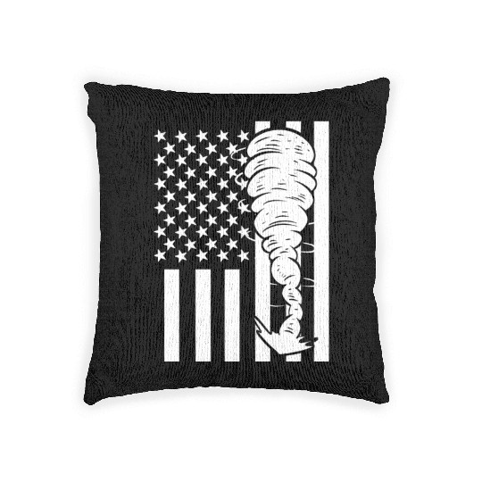 Tornado Fan Chaser TV Reporter Gift Woven Pillows