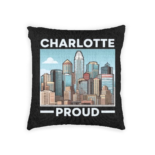Charlotte North Carolina USA America United States Woven Pillows