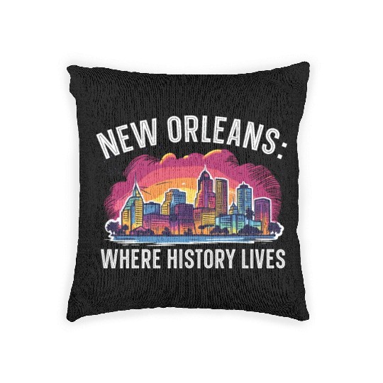 New Orleans Louisiana USA America United States Woven Pillows