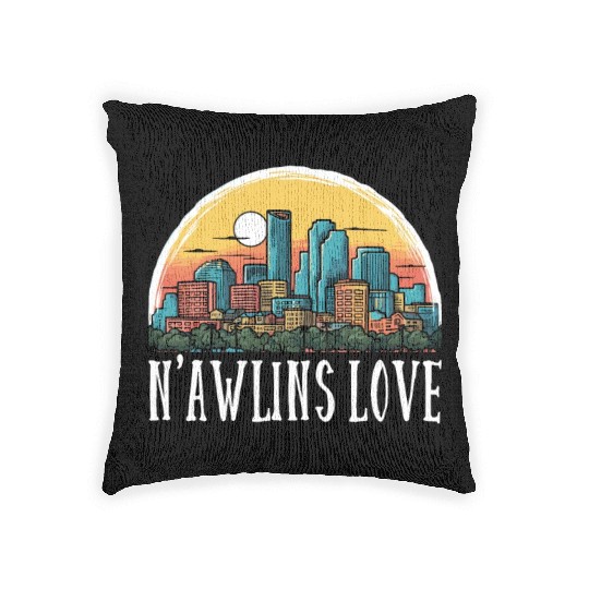 New Orleans Louisiana USA America United States Woven Pillows