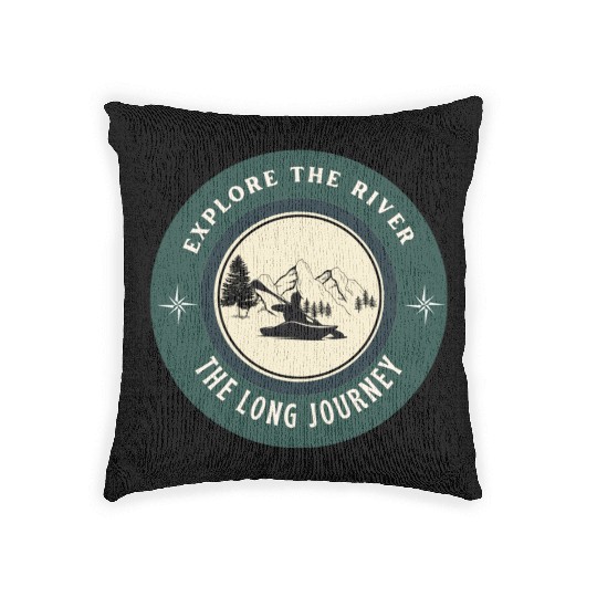 explore the river Woven Pillows