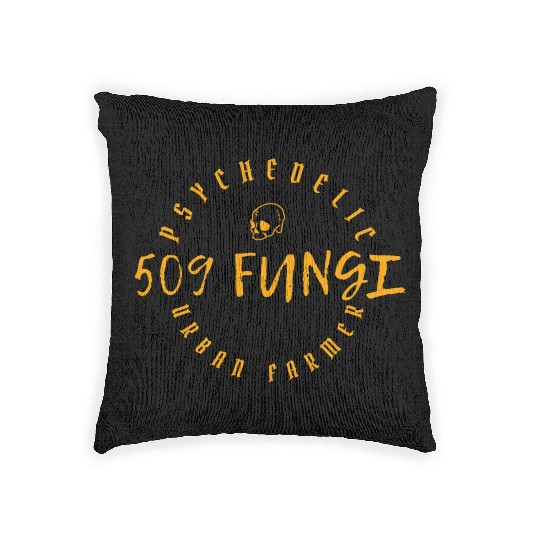 508 Fungi merchandise "Nefarious" Woven Pillows