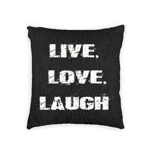 live love laugh Woven Pillows