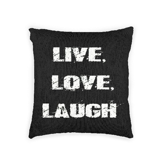 live love laugh Woven Pillows
