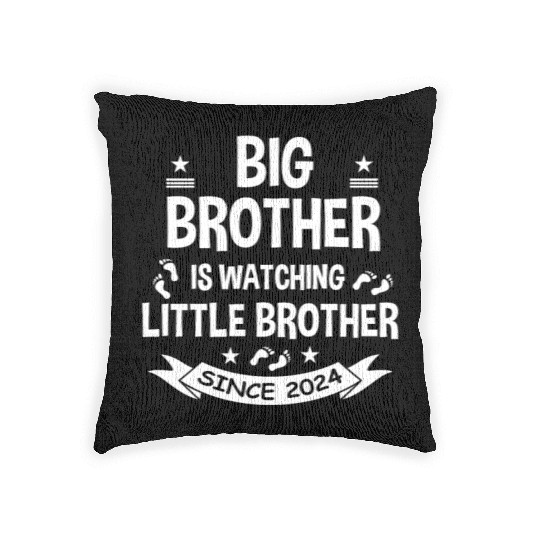 Big Brother Watching Little Brother 2024 Baby Woven Pillows