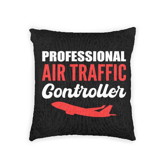 Professional Air Traffic Controller Ground Control Woven Pillows