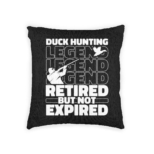 Duck Hunting Retired Woven Pillows