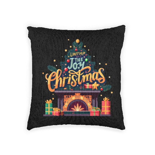 The Joy Christmas Woven Pillows