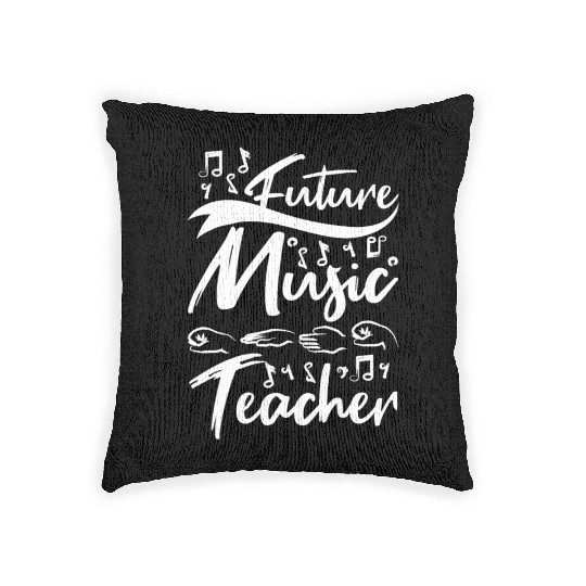 Future music teacher Woven Pillows