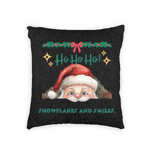 Snowflakes and Smiles! Woven Pillows