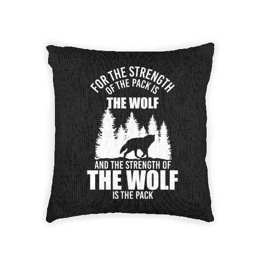 Werewolf Animal Nature Predator Woven Pillows