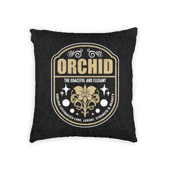 Orchid The Graceful And Elegant Orchid Gardening Woven Pillows