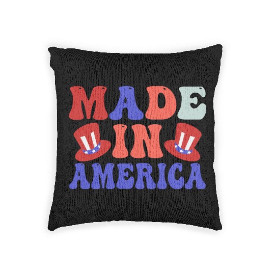 made in america Woven Pillows