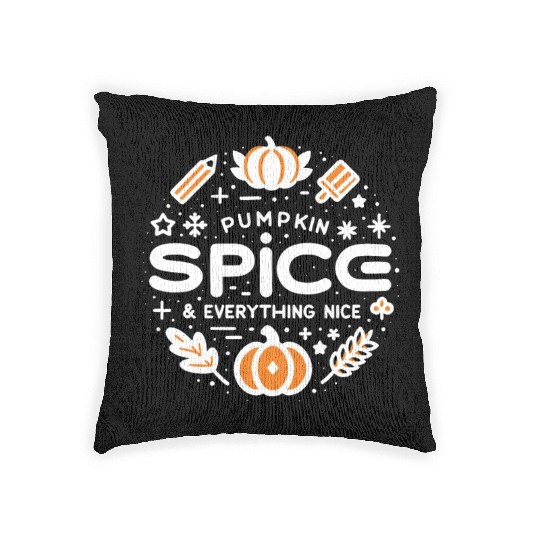 Pumpkin Spice and Everything Nice Woven Pillows