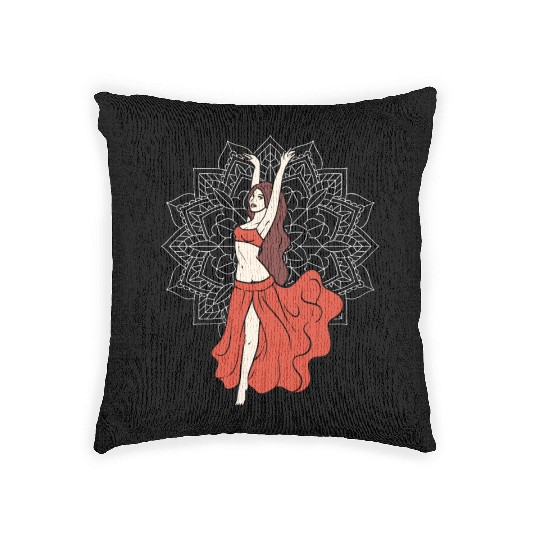 Belly Dance Lover Belly Dancer Instructor Woven Pillows