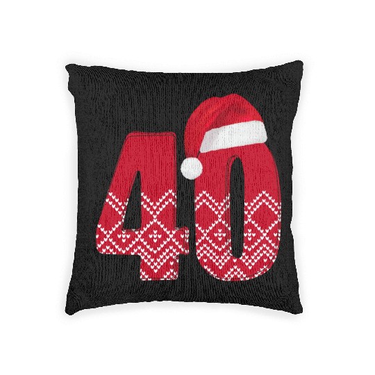 40th Happy Birthday Wedding Anniversary - Forty Woven Pillows