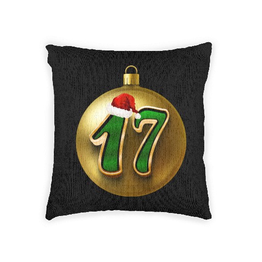 17 Years Young - Seventeen Christmas Balls Woven Pillows