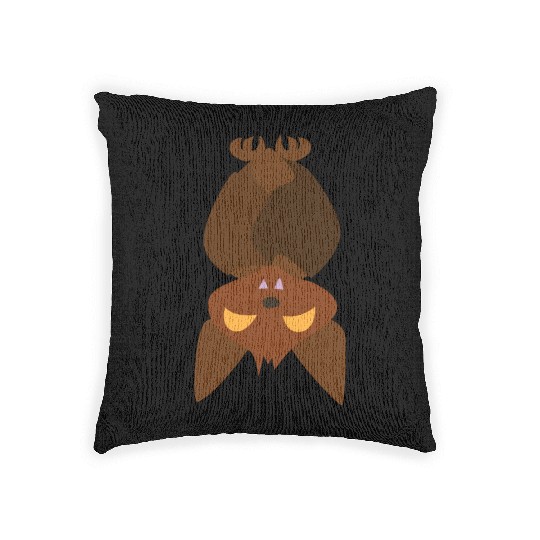 Halloween Sleeping Bat Woven Pillows
