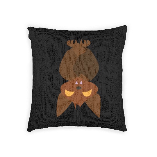 Halloween Sleeping Bat Woven Pillows