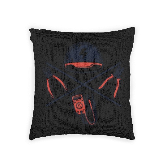 Wiremen Powerline Technician Lineworker Worker Woven Pillows
