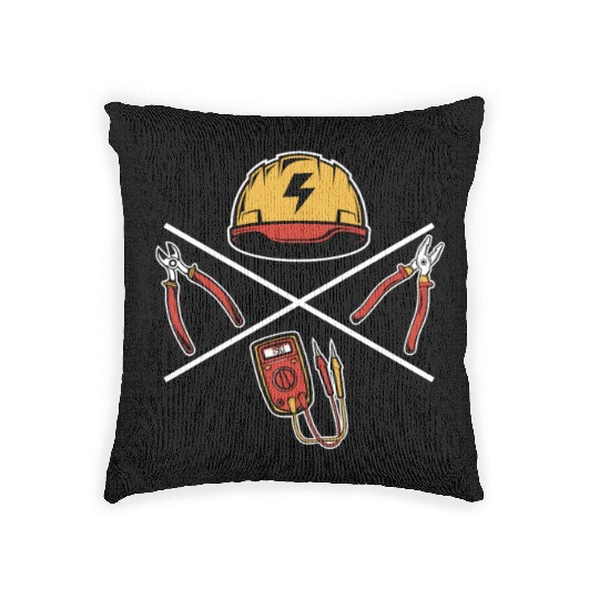 Wiremen Powerline Technician Lineworker Worker Woven Pillows
