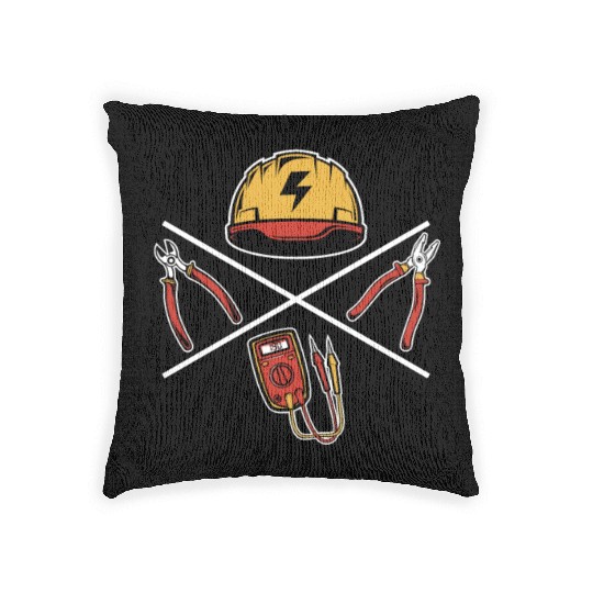 Wiremen Powerline Technician Lineworker Worker Woven Pillows