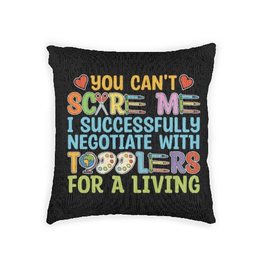 Daycare Teacher Funny Woven Pillows