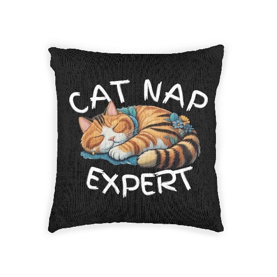 Cat Nap Expert Woven Pillows