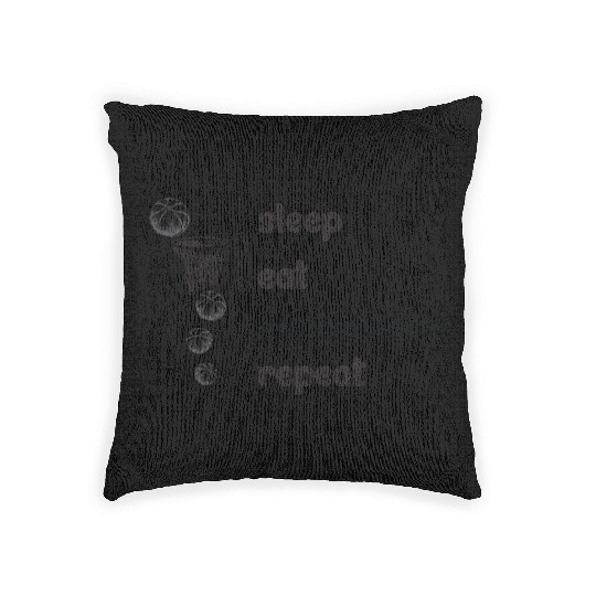 Basketball Coach Sleep Eat Basketball Repeat Woven Pillows