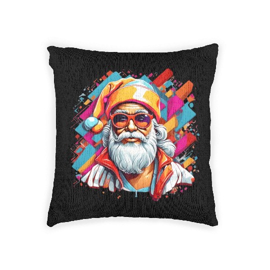 Y2K Santa Claus Woven Pillows