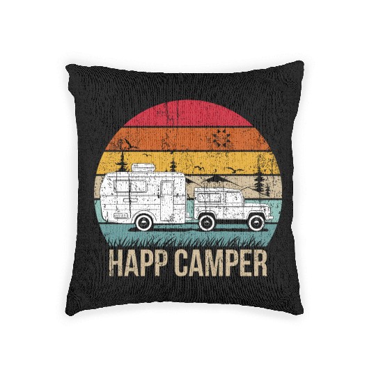 Happy Camper Woven Pillows