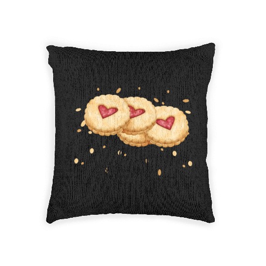 Official Cookie Tester For Christmas Woven Pillows