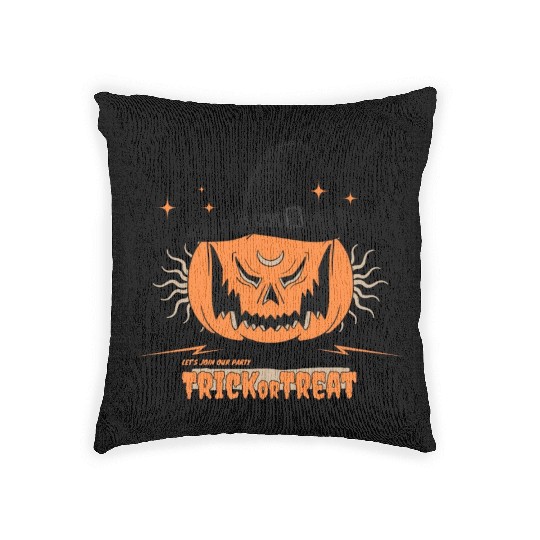 Trick or Treat - Halloween Spooky Season Woven Pillows
