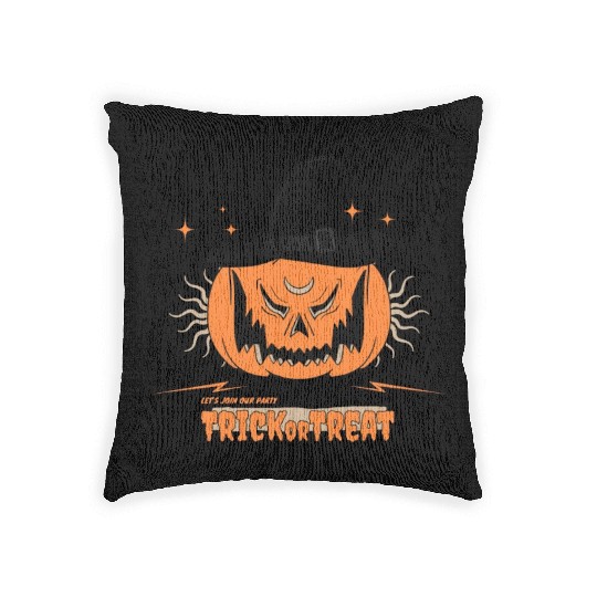 Trick or Treat - Halloween Spooky Season Woven Pillows