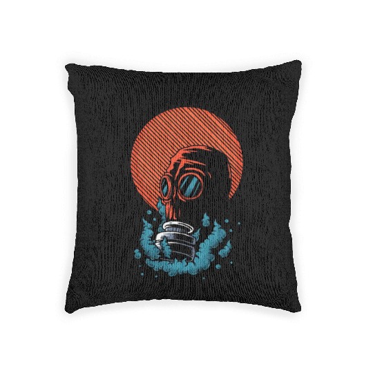 Toxic World Biological Warfare Woven Pillows