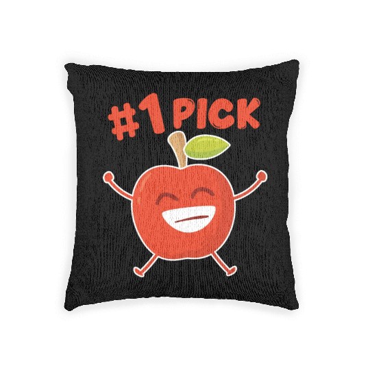 Apple Number 1 Pick Apple Orchard Apple Picking Woven Pillows