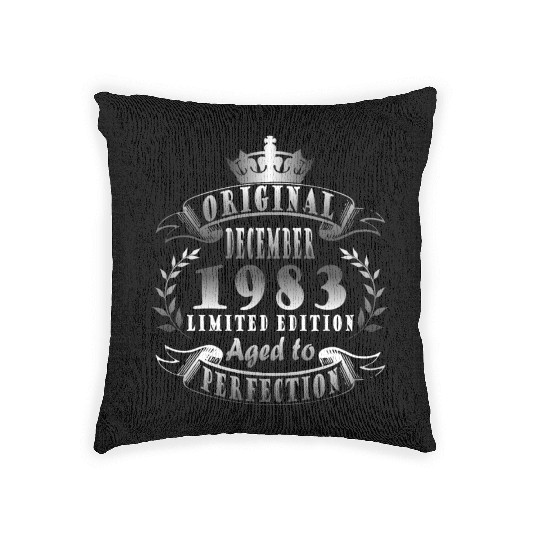 December 1983 Anniversary December 1983 December Woven Pillows